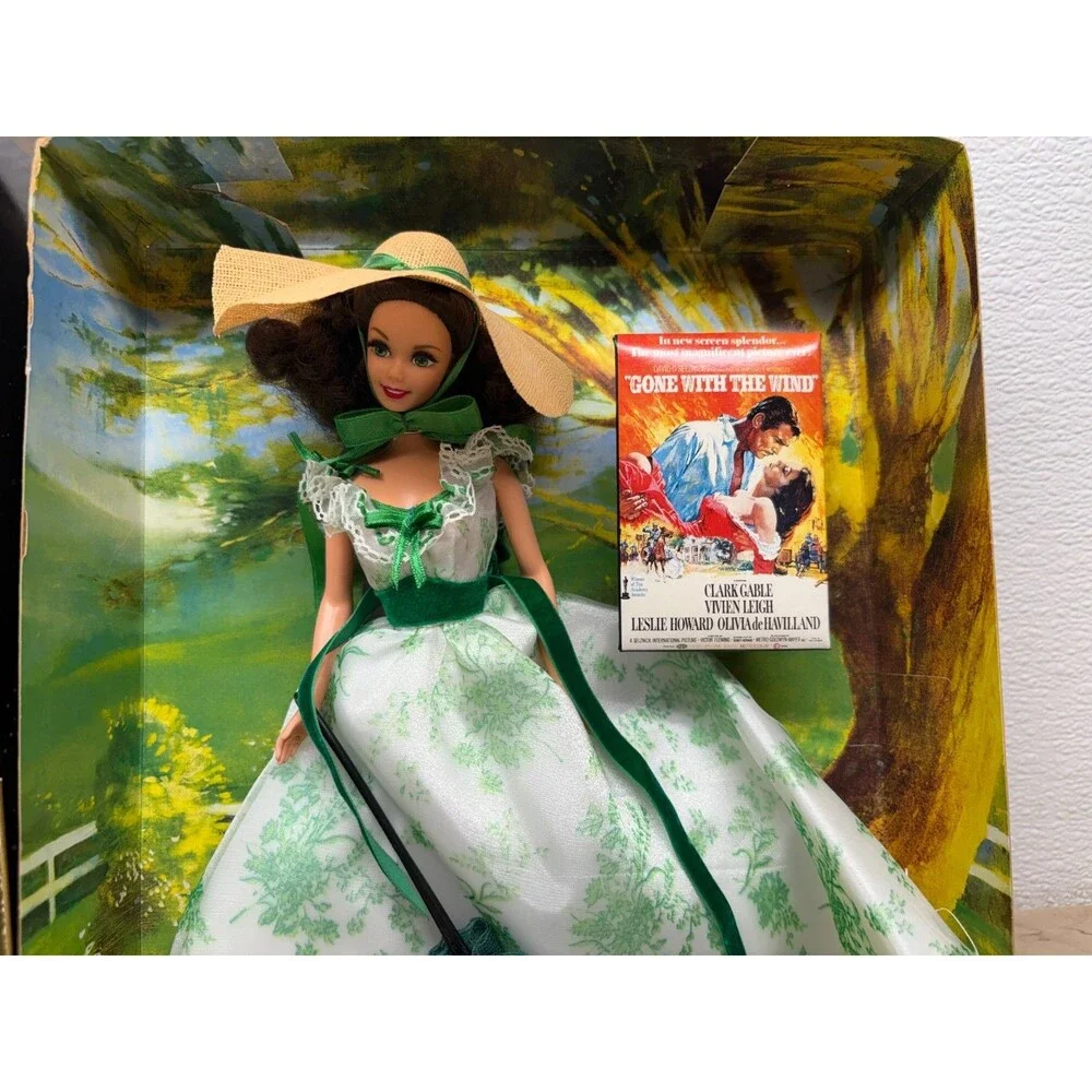 1994 Mattel Barbie Gone With The Wind Doll Set Hollywood Legens Collection
